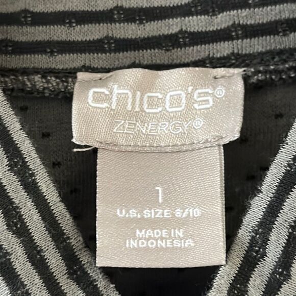 Chico's Zenergy Top Size 1 (8) Mock Neck Long Sleeve - Picture 12 of 16